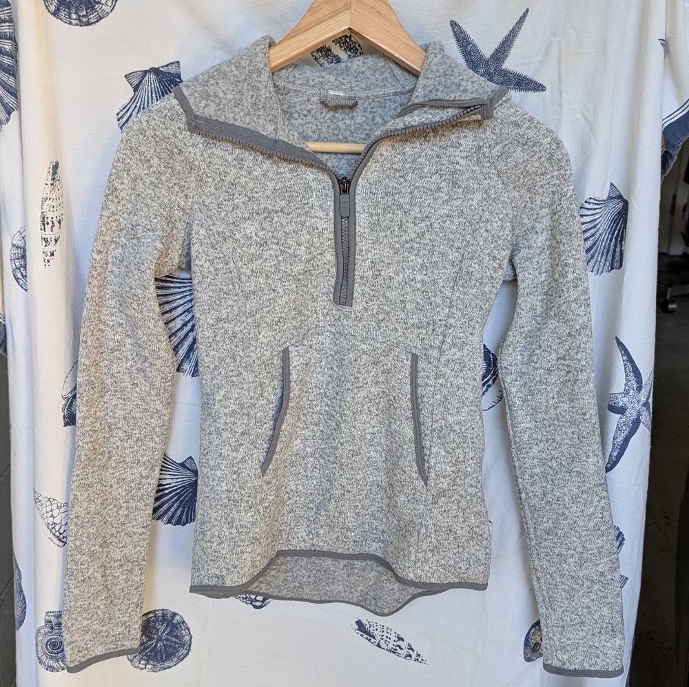 Lululemon Fleece And Thank You Pullover Heathered Grey Size 2